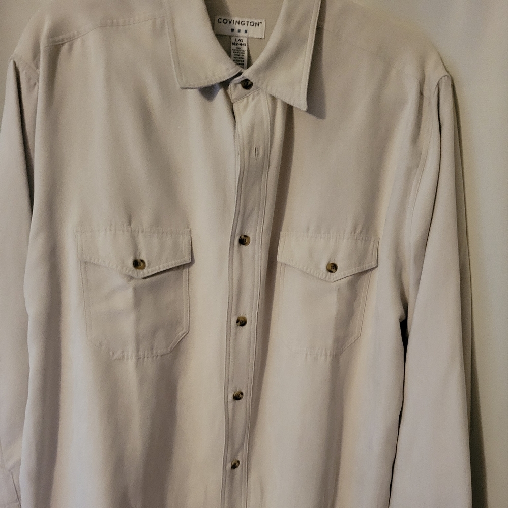 Covington men's L button down shirt